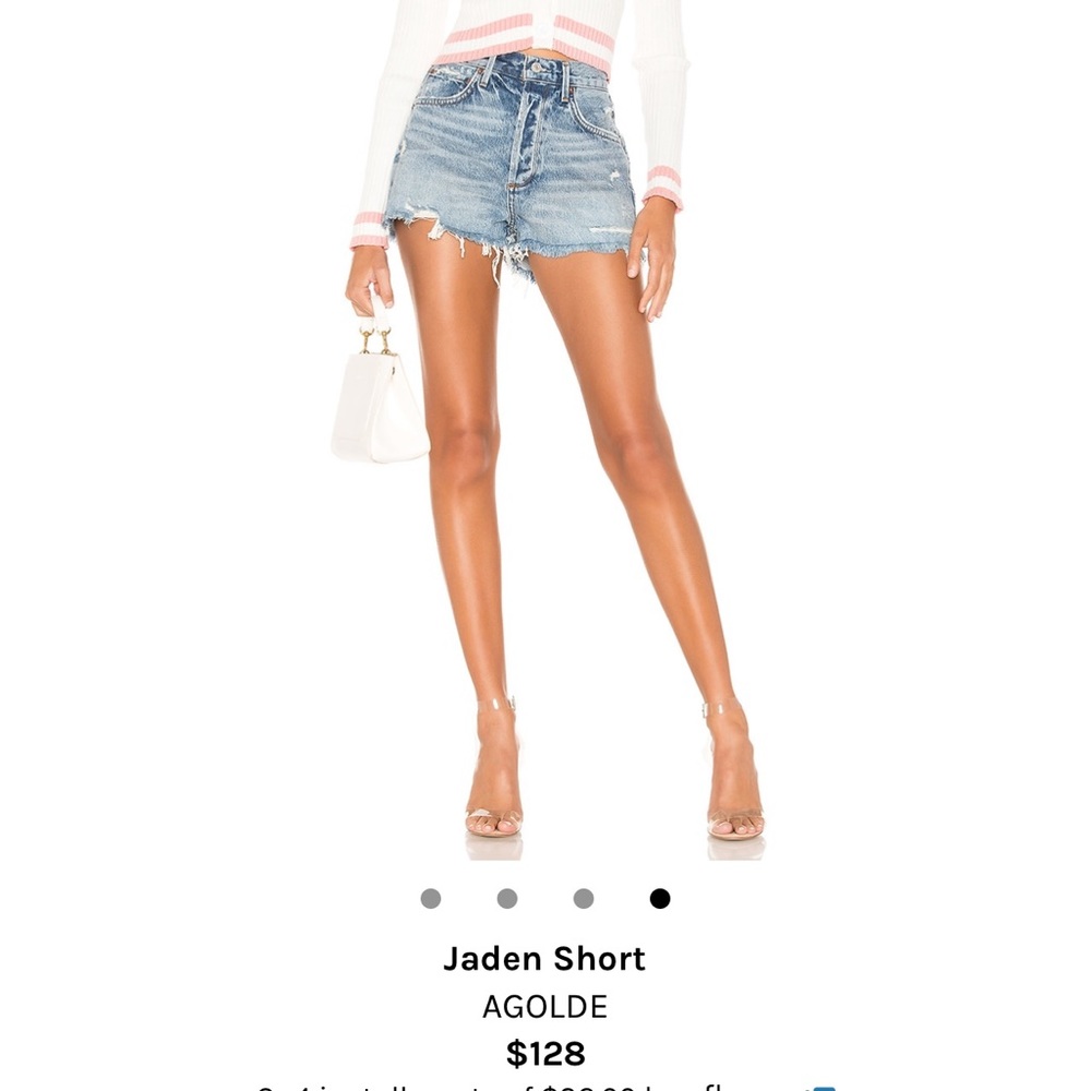 Agolde jaden denim shorts